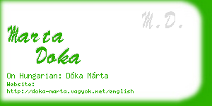 marta doka business card